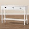 Baxton Studio Garvey French Provincial White Finished Wood 3-Drawer Entryway Console Table 179-11330-Zoro - alternate 7